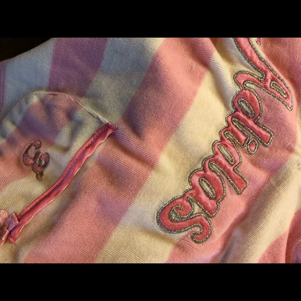 ADIDAS striped velvet hoodie - Picture 4 of 4